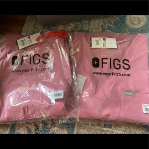 Figs Chalk Pink Medium Scrub set